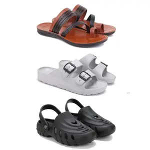 DRACKFOOT Men's Sandals | Lightweight Wear| Stylish & Easy to Wear For Men's GRT-SAN-(3-COMBO)-3151-3114-3138-8