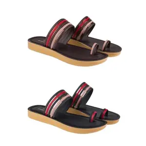 SPORTER Extra Soft Classic Casual wear with Flexibility Technology Heel Combo for Women's/Girl's(6143+6144)(7) Multicolor