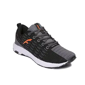 FURO Sports Black/Dk-Gry Men Sports Shoes Lace Up Running R1022 7832_7