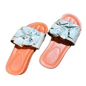 Care Walk Daily Use Slippers For Women | Bathroom Slippers For Women| Home Slippers | Rainy Monsoon Footwear | Waterproof Flip Flops | Daily Use Casual wear (Brown & white, UK Footwear Size System, Adult, Women, Numeric, Medium, 3)