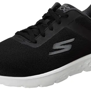 Skechers Mens GO Run 400 Black Grey Running Shoes