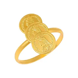 Memoir Brass Goldplated Victoria Queen coin Fashion fingerring Women Girls (ORHR7812)