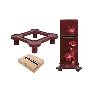 RED WIND RED WIND Heavy Duty Double Door_Single Door Fridge Stand/Washing Machine Stand/Dish Washer Stand_Maroon Color with Box Packing RWDFS1