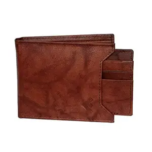 Fustaan Men Brown Genuine Leather Wallet (6 Card Slots)