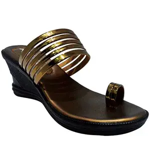 AJANTA Women Copper Outdoor Sandals-4 UK (37 EU) (CL0735)