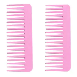 Wide tooth comb for curly hair (Pack Of 2,Multicolor)