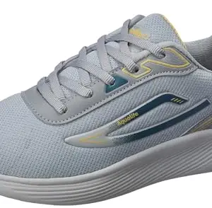 Aqualite Men Edge Shoes, L.Grey Mustard, 9 UK/India