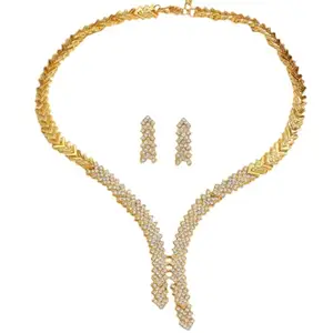 Shining Diva Fashion Latest Stylish Design Fancy Wedding Necklace Jewellery Set for Women (16128s)