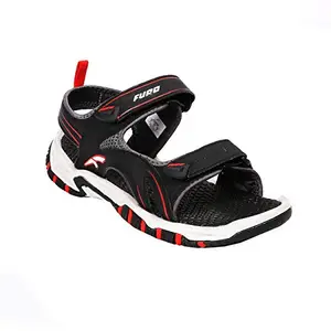 FURO by Redchief Men's BLK/HI.Risk RED Sandal (SM112 868_7)