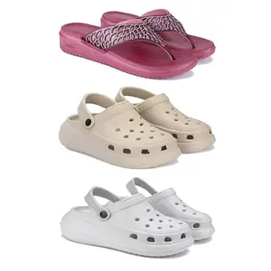 Women's Comfortable Sandal,Casual Lightweight Sandal for Everyday Wear | BT-(3-COMBO)-1886-OO1-OO5-7-EURO-38