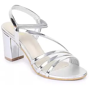 Funku Fashion Women's Block Heel Sandal with Ankle Strap (FF-D-1125-36)
