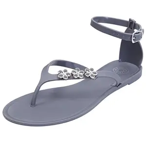 FLIPSIDE Women's Angelina Grey Slippers-5 UK/India (37 EU) (FSL7112S05)