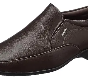 Bata Mens Black Slipon Style with Comfort and Elegance Perfect for Formal Wear, Business Casual Shoes