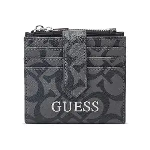 GUESS Coal Printed Abbas Card Case