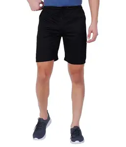 [Black Shorts] Zip Shorts for Men's | Men's Shorts | Men's Polyester Shorts|| Zip Pocket Shorts (11-12Years)
