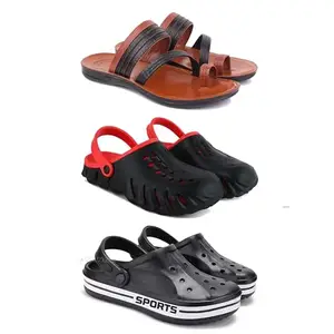 DRACKFOOT Men's Sandals | Lightweight Wear| Stylish & Easy to Wear For Men's GRT-SAN-(3-COMBO)-3151-3148-3068-6