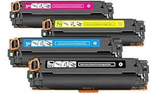 312A/CF380A CF381A CF382A CF383A Black Cyan Yellow Magenta Complete Set Toner Cartridges for Color Laserjet Pro MFP M476dw , MFP M476nw , M476dn ,Combo Set of 4