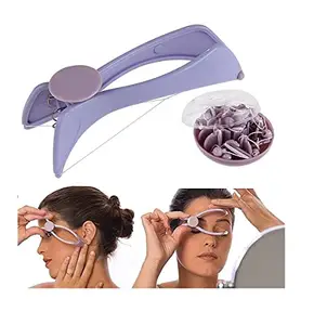 ORENAME Slique Women's Eyebrow Face and Body Hair Threading and Removal System and Eyebrow Upper lip Threading Trimmer & Facial Hair Remover Painless Eyebrow Lips,Body Hair Removal Razor For Women girls (Slique)