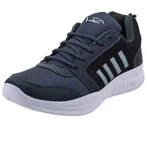 LANCER Men's Black Grey Sports Running Shoes Active-32 (10 UK)
