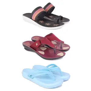 Women's Comfortable Sandal,Casual Lightweight Sandal for Everyday Wear for women'sREP-(COMBO-3)-1992-1974-1976-6-EURO-37