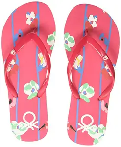 United Colors of Benetton Women Pink Flip-Flops-4 UK (37 EU) (5 US) (19A8CFFPL413I)