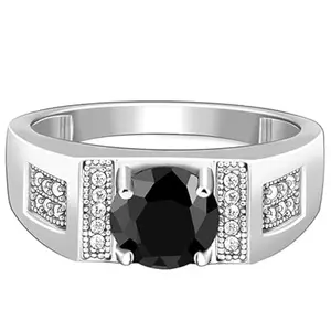 GIVA 925 Silver Gentle Harmony Men's Ring, Fixed Size,US-6 | Gifts for Women and Girls | With Certificate of Authenticity and 925 Stamp | 6 Months Warranty*