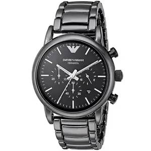 Emporio Armani Analog Ceramica Black Dial Black Stainless Steel Men's Watch Ar1507