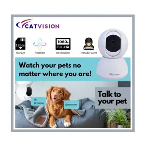 CATVISION Indoor WiFi Camera | Home Smart Camera | Night Vision | 360 Camera | 2 Way Talk | 1080 Full HD Resolution price in India.