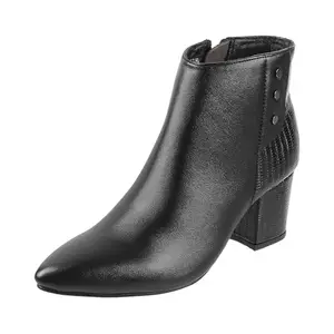 Mochi Women Black Synthetic Leather Chelsea Boot UK/8 EU/41 (31-383)