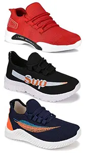 TYING TYING Multicolor (9164-9288-9068) Men's Casual Sports Running Shoes 7 UK (Set of 3 Pair)