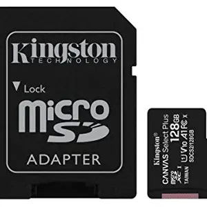 Kingston Canvas Select Plus 128GB microSD Card Class 10 UHS-I speeds up to 100MB/s