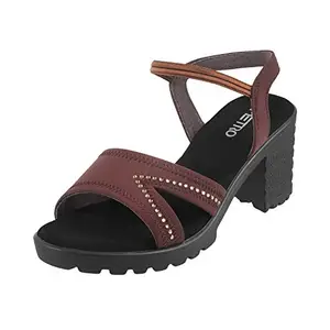 Metro Women's Brown Fashion Sandals-7 UK (40 EU) (33-275)