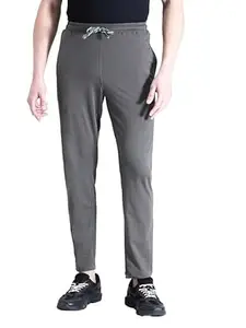 CROCODILE Men Solid Regular Fit Track Pant | Mid Rise | Drawstring Waist | Regular Length | Casual Sports Lounge Bottomwear