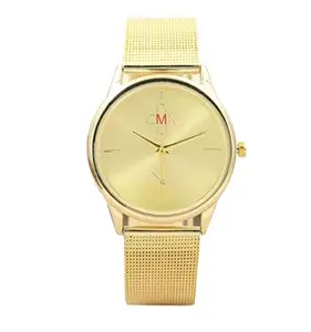ITHANO Gold Strap Analogue Gold Dial Quartz Women's Watch - ITCMGD01