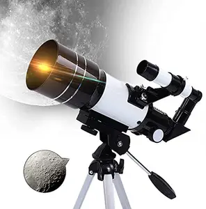 Whixant Telescope for Kids Adults Beginners - 15X-150X High Power Astronomical Refractor Telescope Portable Travel Telescope for Adults Cool Christmas Astronomy Gifts for Kids, White