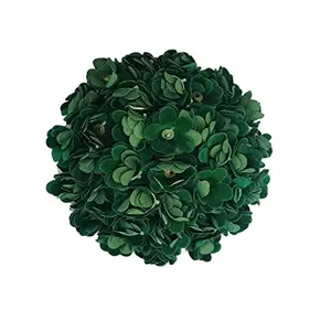 Arooman™ Fabric Gajra Bun Artificial Hair Gajra, Green, Pack of 1
