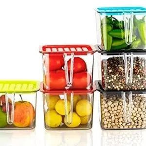 Set of 6 Refrigerator Handle Baskets – Convenient Storage Solution for Fridge Organization