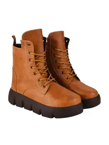 Shoetopia girls BT-Leader Tan Ankle Boot - 8 UK (Girls-BT-Leader-Tan)