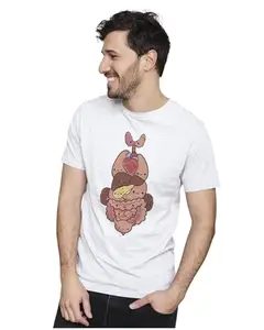 Men's & Women's Regular Fit T-Shirt Just Be Happy - Smile 100% Cotton Unise T-Shirt White|Female3XL(ANATOM14-White 3XL Men GoalAT,)