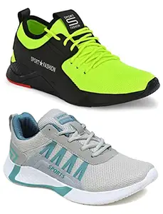 TYING Multicolor (9362-9323) Men's Casual Sports Running Shoes 10 UK (Set of 2 Pair)