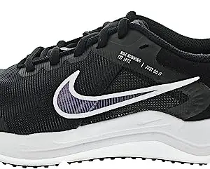 Nike Downshifter 12 NN (GS)-DM4194-003-5.5Y-Black/White-DK Smoke Grey