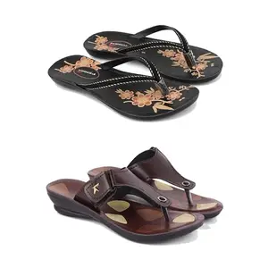 Women's Comfortable Sandal,Casual Lightweight Sandal for Everyday Wear | (Combo 2)-O20-1963-6
