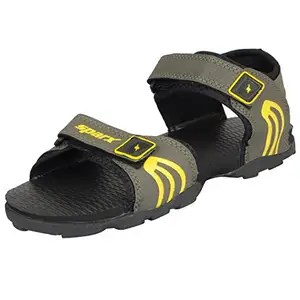 Sparx Men's Olive and Yellow Athletic and Outdoor Sandals - 6 UK/India (40 EU)(SS-702)