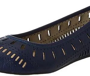 Bata Comfit Women's DEEP LASER BALLERINA Ballerina (5519808_BLUE_8 UK)