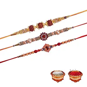 Manonita Rakhi Gift for Brother, bhaiya bhabhi, Gift Set (Rakshabandhan Mug, Roli,Chawal) BA-BB-BI