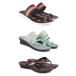 Women's Sandals | Lightweight Wear| Stylish & Easy to Wear For Women'S PCV-SAN-(COMBO-3)-1990-1954-1955-8