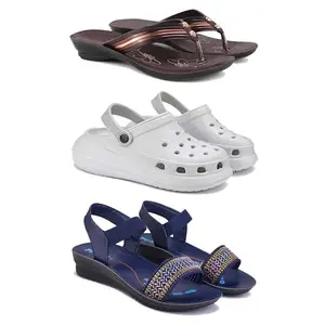 Women's Comfortable Sandal,Casual Lightweight Sandal for Everyday Wear | (Combo-3)-1955-OO5-1935-5-EURO-36