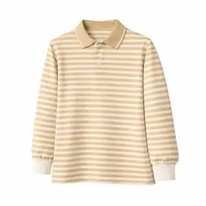 Mack Jonney Men’s Premium Black Striped Polo T-Shirt | Long Sleeve Cotton Blend | Casual & Smart Wear-M6752