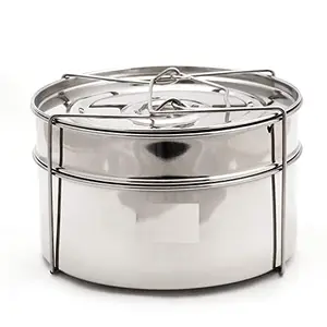 Stainless Steel Cooker Separator P7.5 Suitable for 7.5 litres Pressure Cookers (2 Containers)