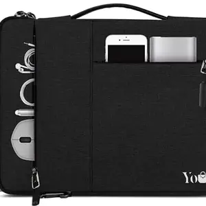 YOULK Bags,Laptop Sleeve Case Cover Bag with Charger Pouch for Laptop Waterproof Waterproof Laptop Sleeve/Cover (Black, 1